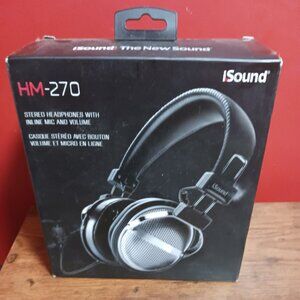 iSound HM-270 Premium Wired Stereo Headphones with Inline Mic & Volume